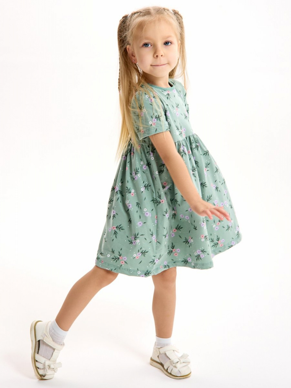 Платье нарядное в садик с коротким рукавом