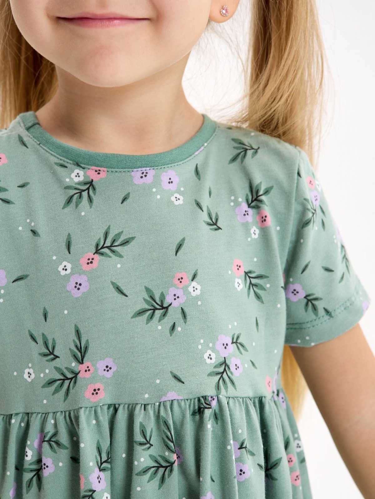 Платье нарядное в садик с коротким рукавом