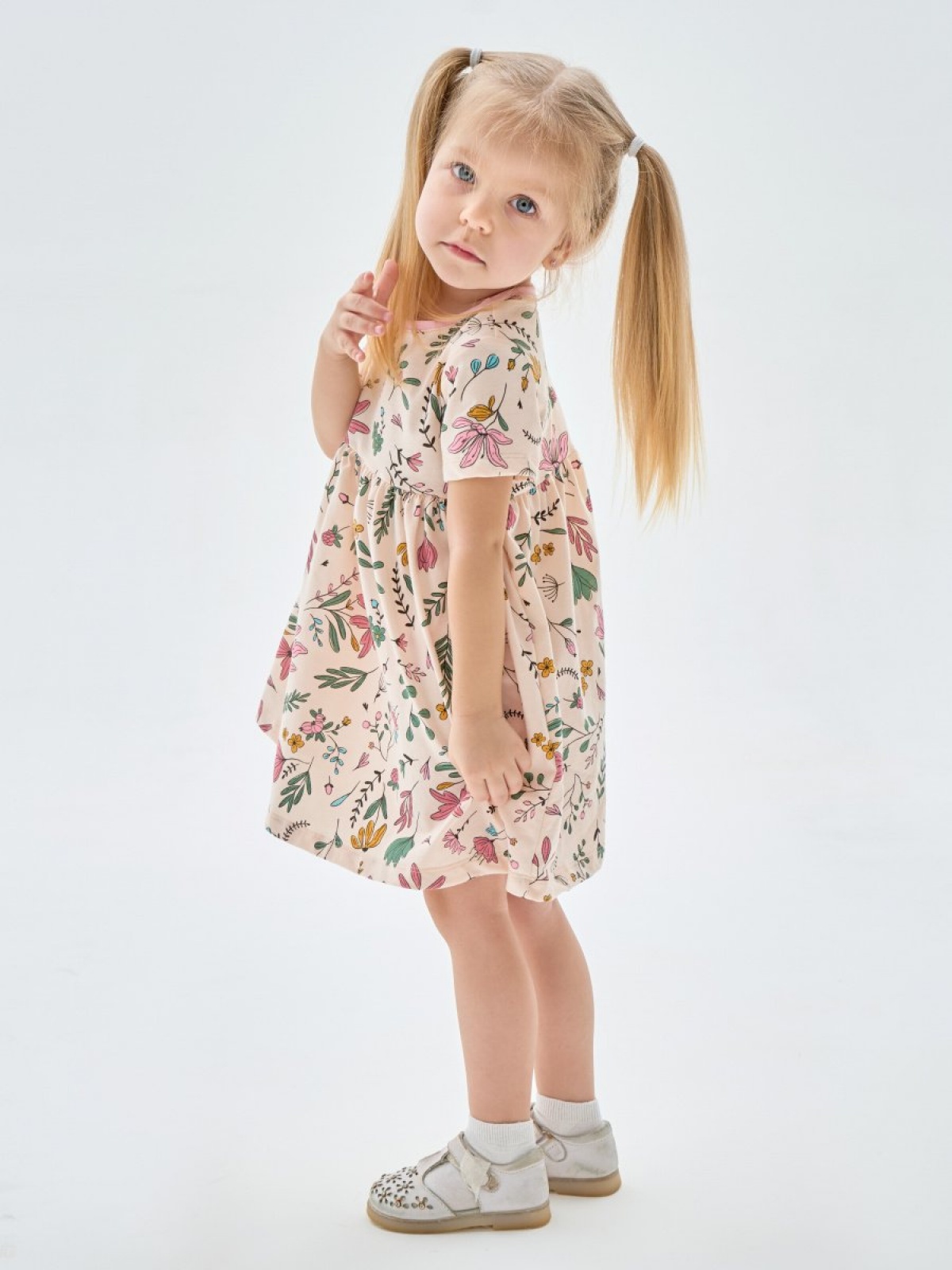 Платье нарядное в садик с коротким рукавом 