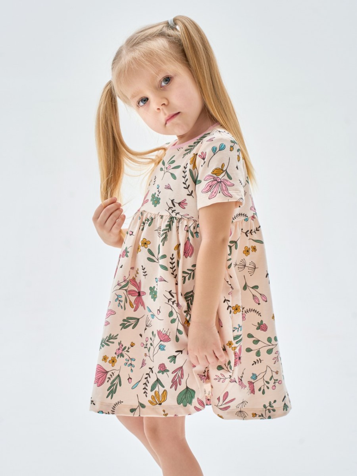 Платье нарядное в садик с коротким рукавом 
