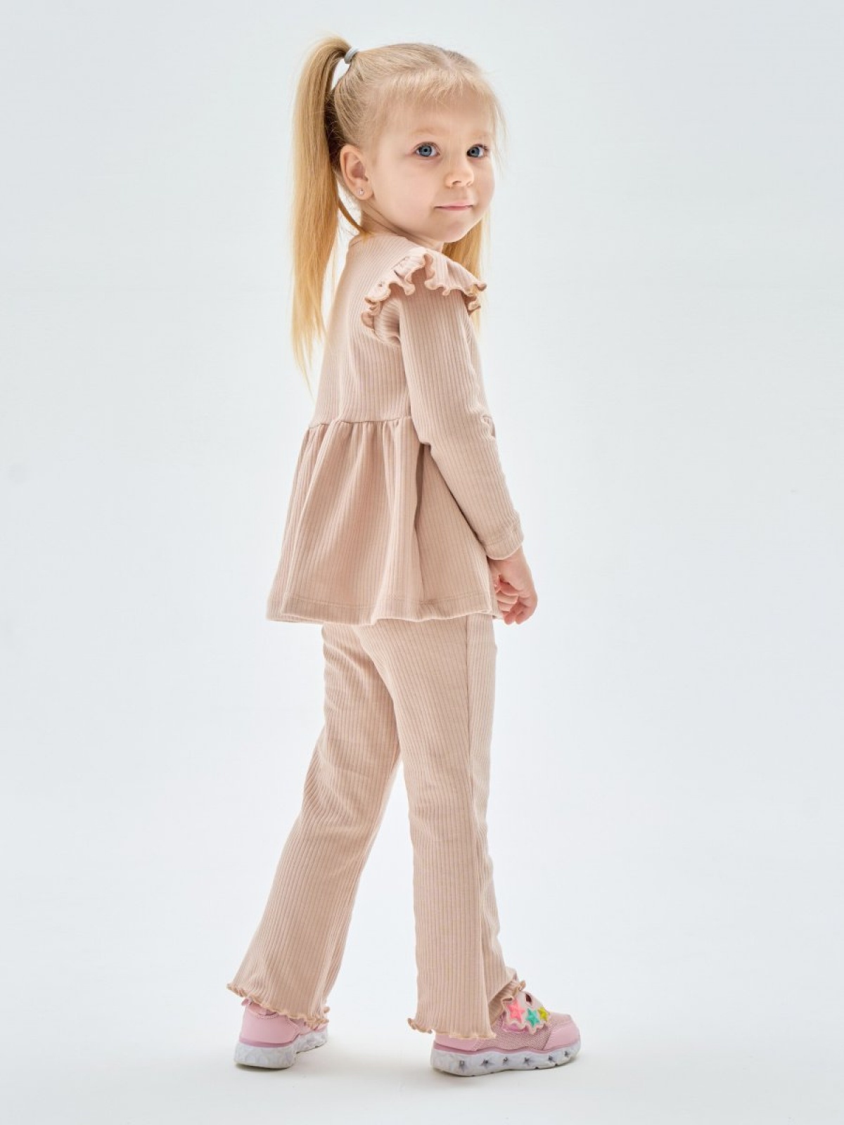 Костюм детский с брюками в рубчик