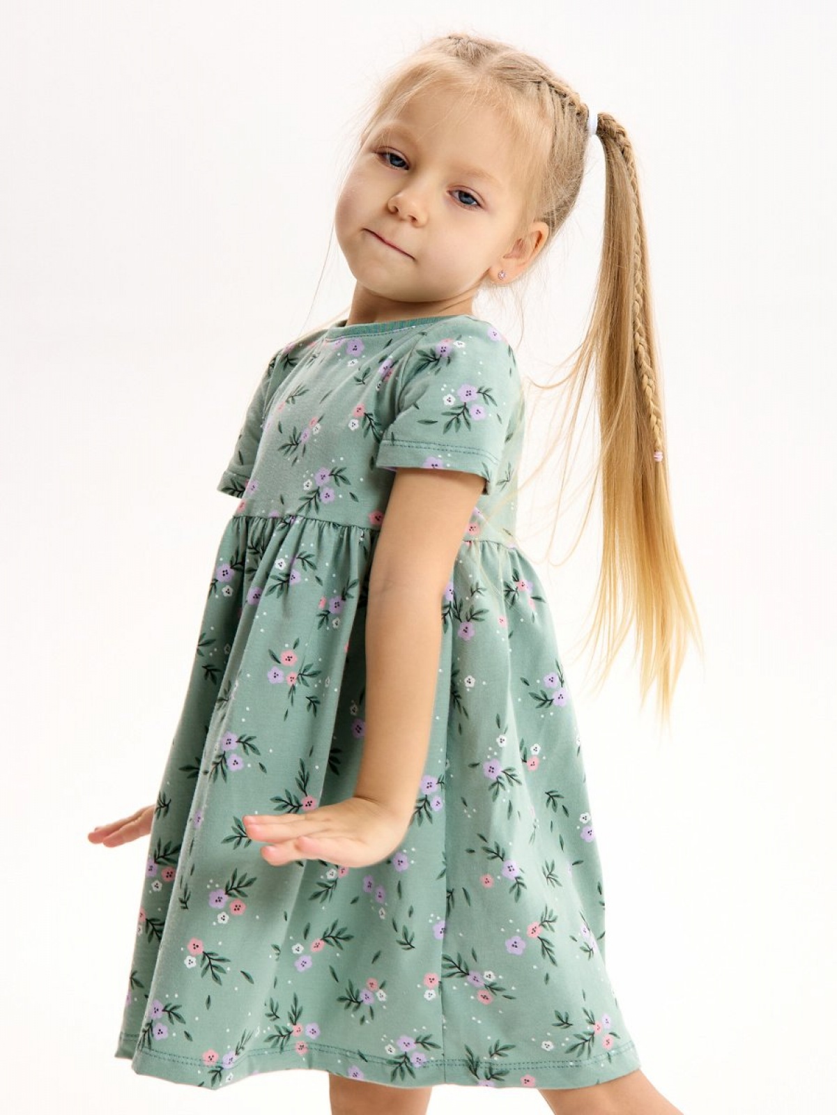 Платье нарядное в садик с коротким рукавом