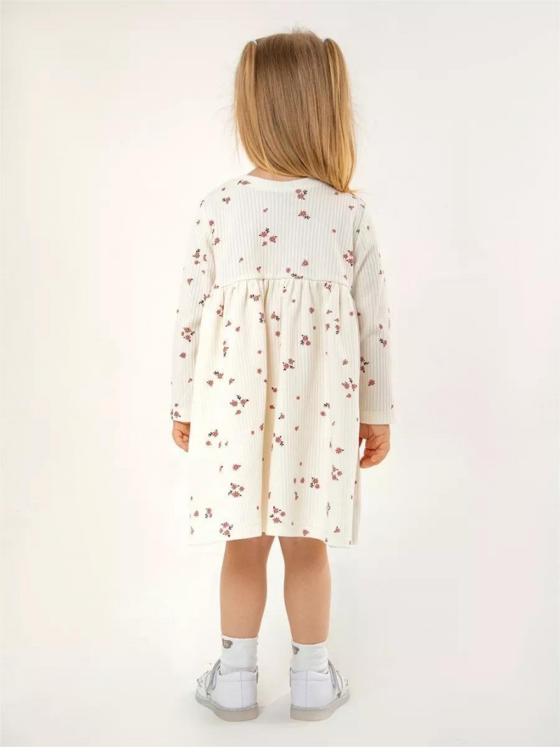 Платье хлопковое детское с длинным рукавом 