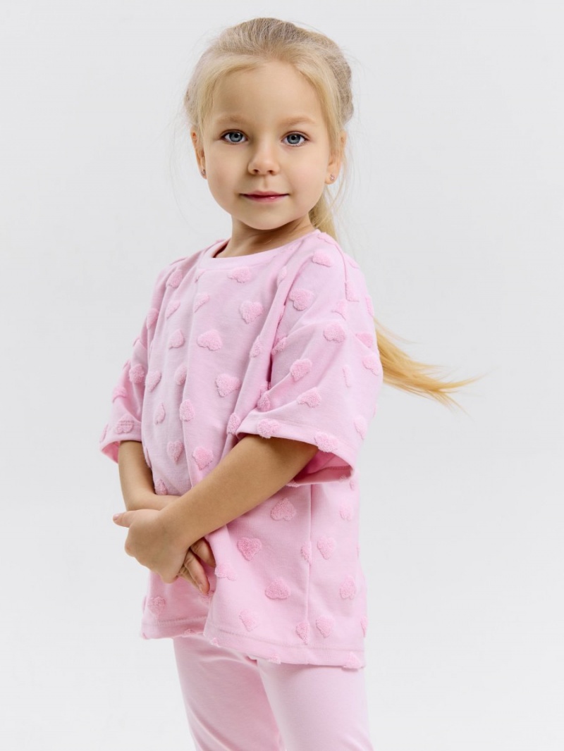 Нарядный костюм для девочки футболка и хлопковые лосины