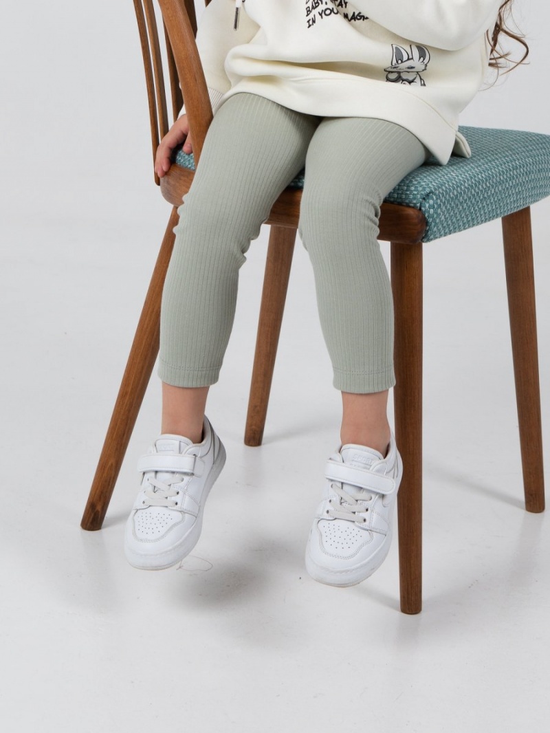 Лосины (легинсы) детские в садик в рубчик набор 2шт