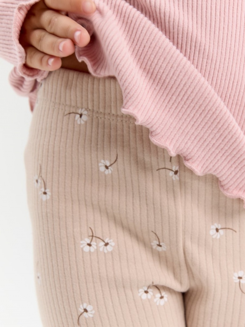 Лосины (легинсы) в рубчик детские набор