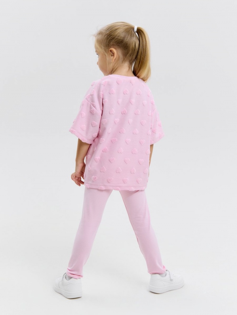 Нарядный костюм для девочки футболка и хлопковые лосины