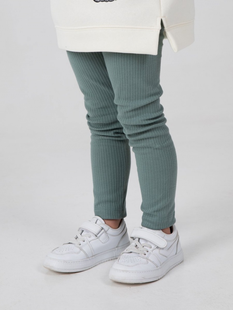 Лосины (легинсы) детские в садик в рубчик набор 2шт